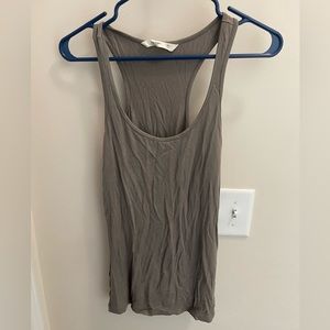 Womens Old Navy Mocha Racerback Tank Lace Detail XS